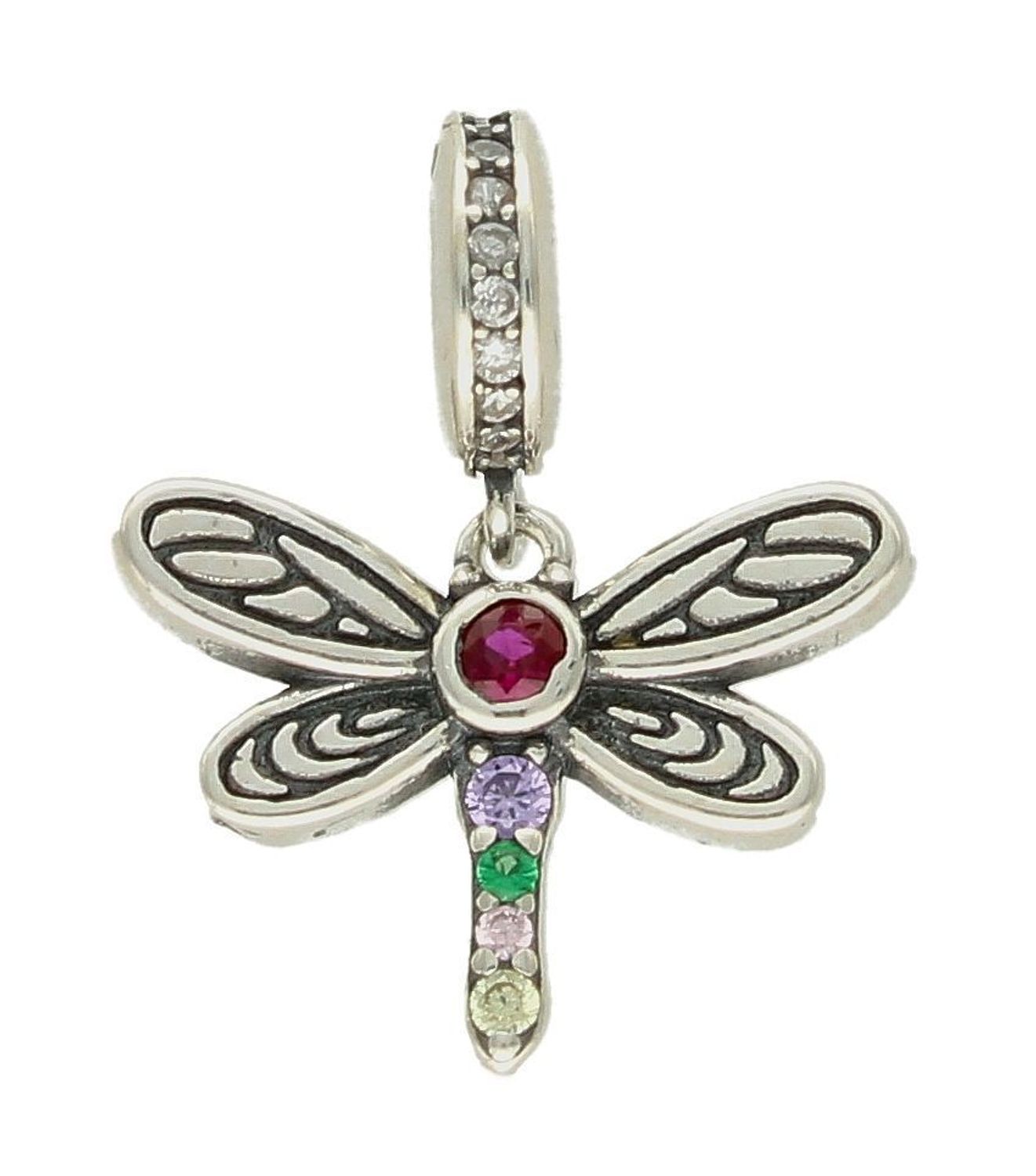 Charms Moments srebrny 925 ważka z cyrkoniami DIA-CHA-9506-925. Charms idealny do bransoletki modułowej. Charms do bransoletki typu .jpg