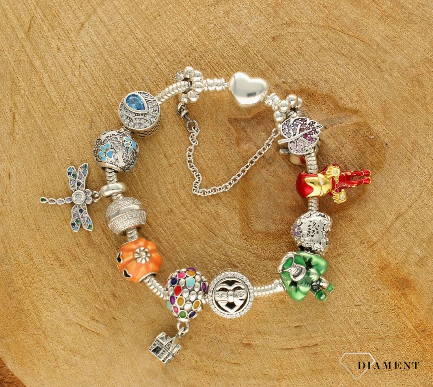 Charms Moments srebrny 925 Halloweenowa Dynia DIA-CHA-9508-925.  Charms w kształcie dyni oraz ozdobiony emalią w pomarańczowym kolorze (1).jpg