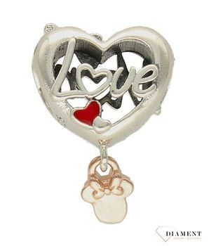 Charms Moments srebrny 925 'Serduszko dla mamy' DIA-CHA-9511-925. Charms do bransoletki. Srebrny charms do bransoletki typu Pandora, Apart. Charms serduszko. Zawieszka do bransoletki. Idealny pomysł na prezent dla mamy (1).jpg