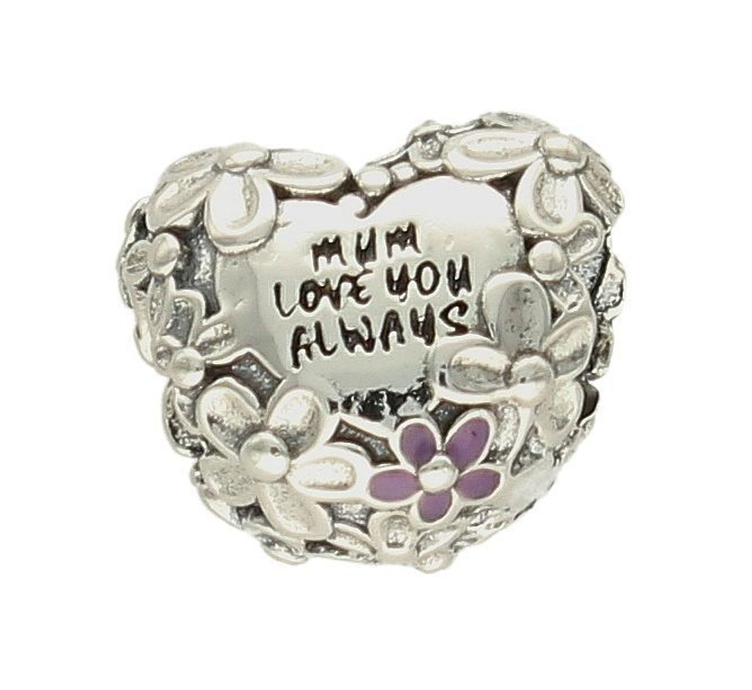 Charms Moments srebrny 925 'Serduszko dla mamy' DIA-CHA-9540-925. Charms do bransoletki. Srebrny charms do bransoletki typu Pandora, Apart. Charms serduszko. Zawieszka do bransoletki. Idealny pomysł na prezent dla mamy (5).jpg