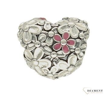 Charms Moments srebrny 925 'Serduszko dla mamy' DIA-CHA-9540-925. Charms do bransoletki. Srebrny charms do bransoletki typu Pandora, Apart. Charms serduszko. Zawieszka do bransoletki. Idealny pomysł na prezent dla mamy (3).jpg