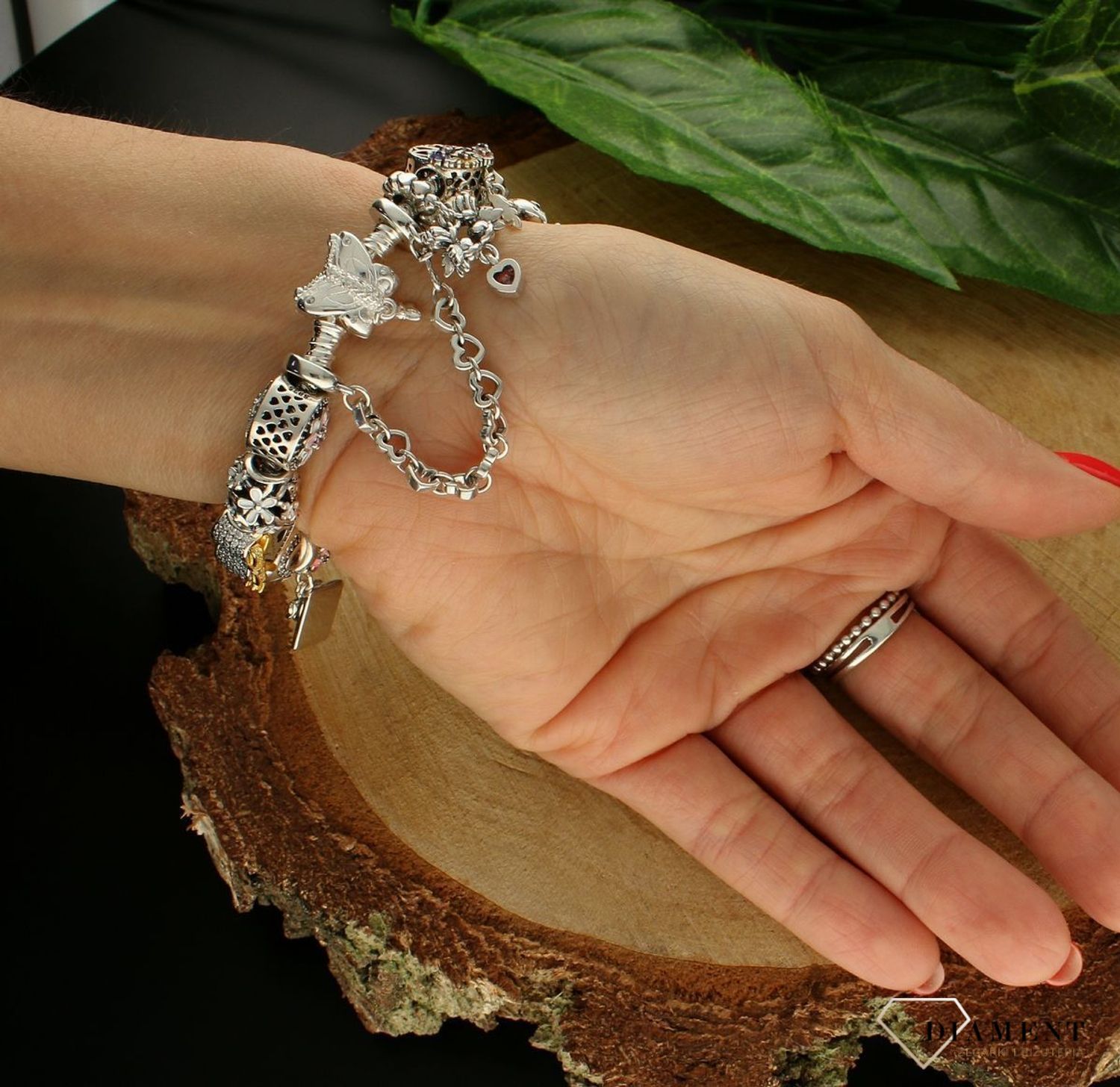 Charms Moments srebrny 925 wiszące dwa aniołki DIA-CHA-9547-925. Charms idealny do bransoletki modułowej. Charms do bransoletki typu P (1).jpg