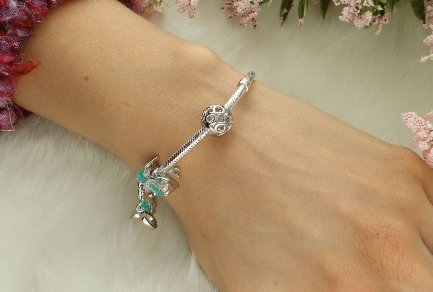 Zawieszka charms srebro nieskończoność próba 925, DIA-ZAW-MDC091R-925.jpg