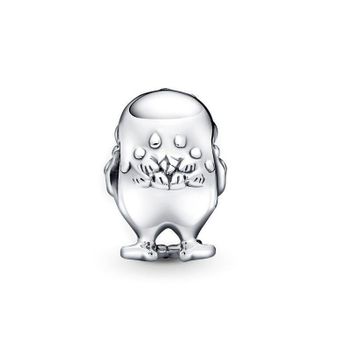 Delikatny charms srebrny AG 925 w kształcie ptaka z niebieską cyrkonią. Elegancka i lekka zawieszka do bransoletki lub naszyjnika, ok. 11,5 mm długości.2.jpg