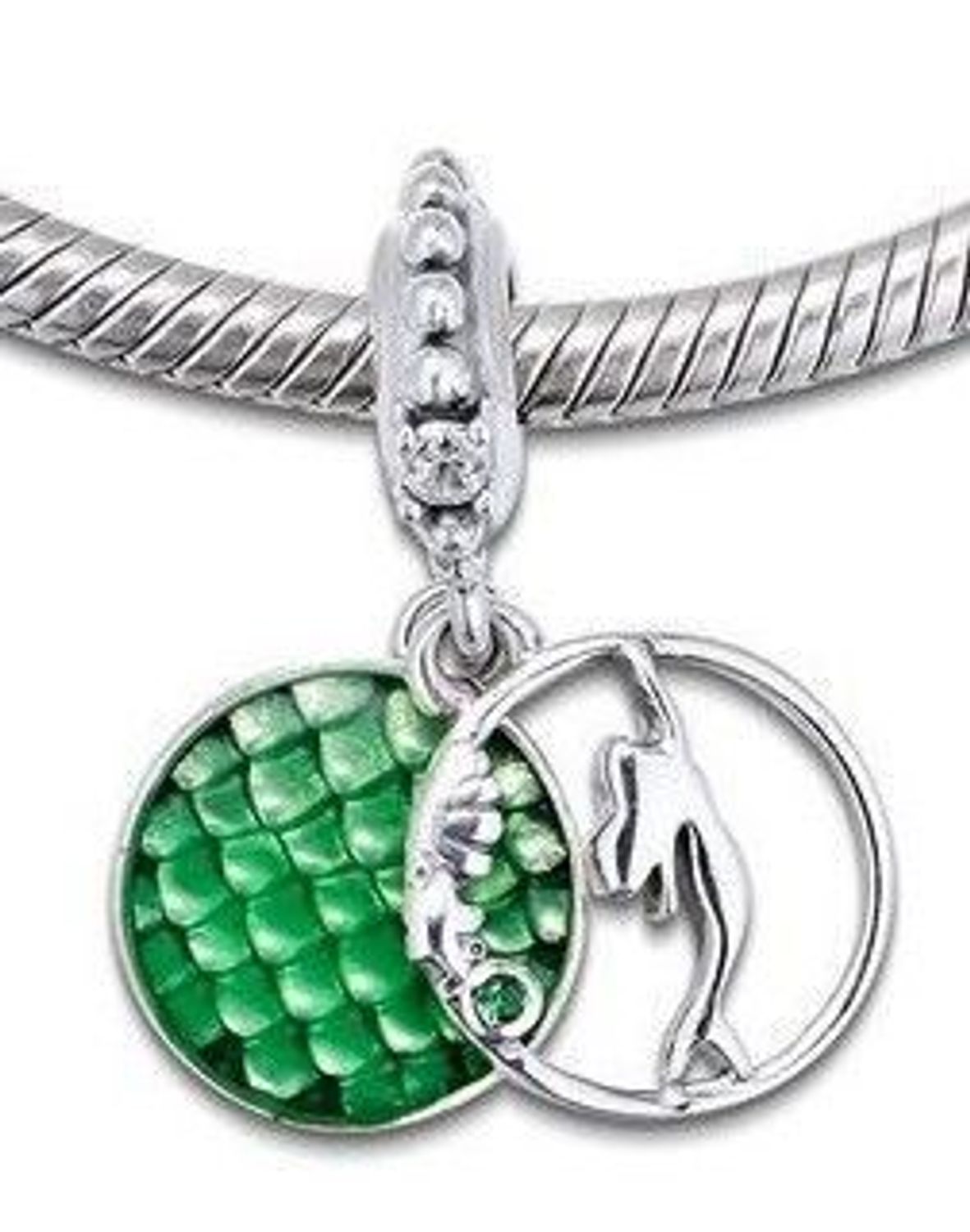 Charms Moments srebrny 925 syrenka DIA-CHA-IM0090123CH-925. Charms do bransoletki modułowej. Charms z syreną. Charms do bransoletki Pandora z z wiszącymi zawieszkami. Charms srebrny na prezent (2).jpg