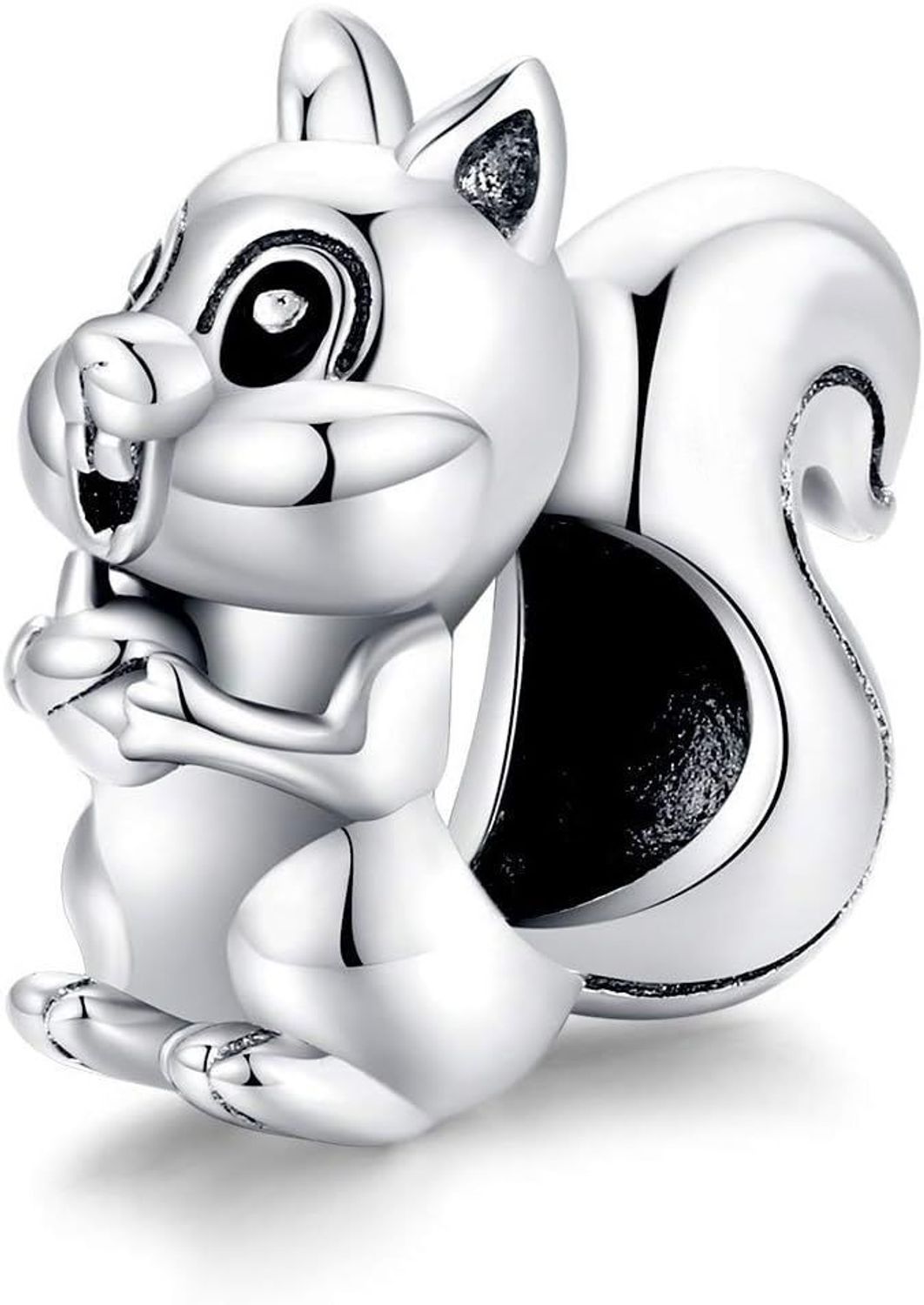 Charms srebrny próby 925 w kształcie wiewiórki. Oryginalny motyw, precyzyjne wykonanie i idealne dopasowanie do bransoletek modułowych.1.jpg