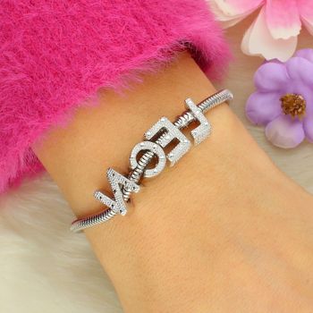 Charms srebrny próby 925 w kształcie literki N. Elegancki, personalizowany dodatek do bransoletek modułowych, idealny na prezent.4.jpg