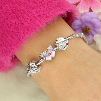 Delikatny charms srebrny AG 925 w kształcie Psa i Kota, ozdobiony emalią czarną i czerwoną. Idealny dodatek do bransoletki lub naszyjnika, ok. 10 mm.2.jpg