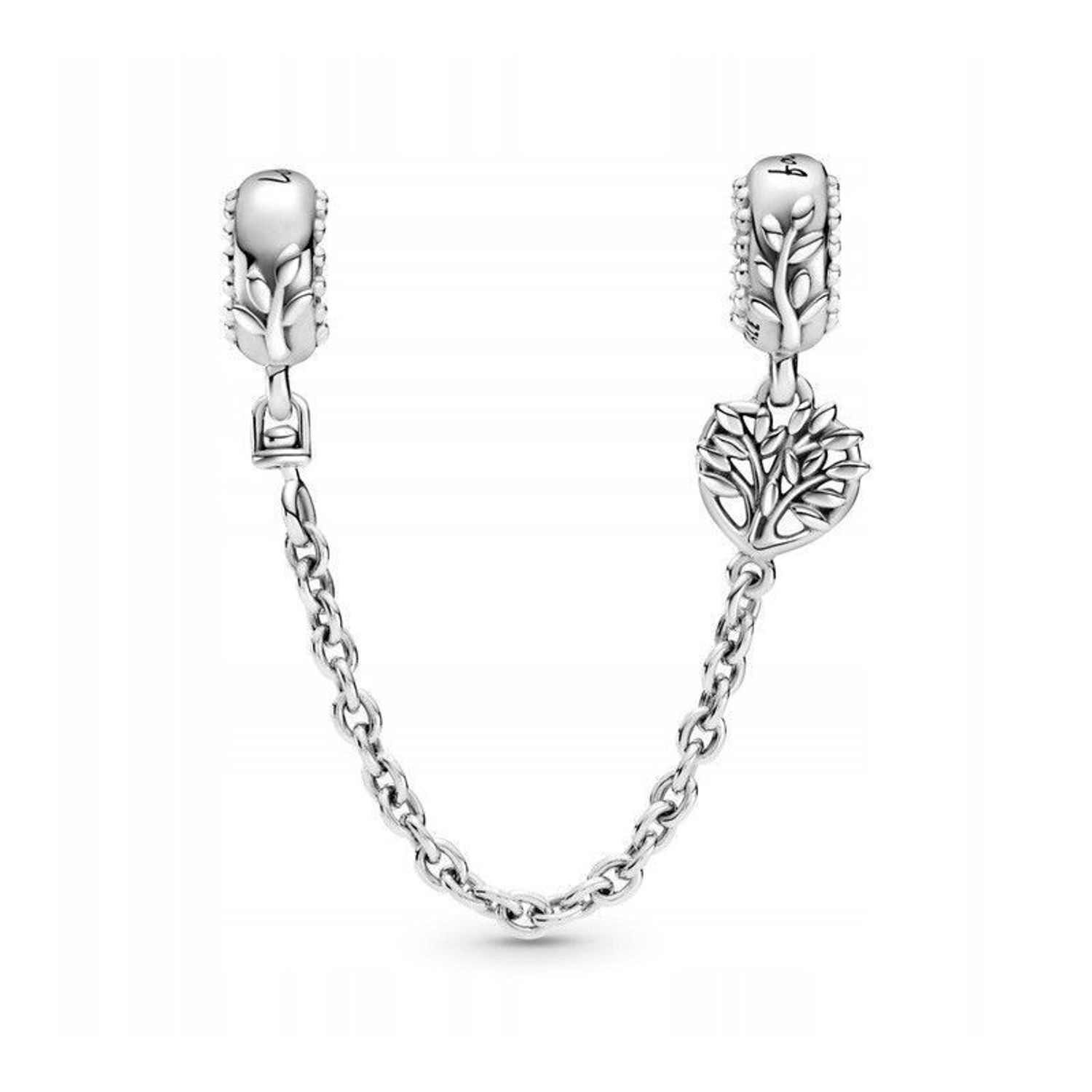 Łańcuszek zabezpieczający z charmsem drzewko szczęścia w sercu DIA-CHA-IM0690623CH-925. Łańcuszek do bransoletki typu Pandora. Łańcuszek zabezpieczający charmsy. Łańcuszek do bransoletki modułowej. Zabezpieczający łańcuszek do charmsów.jpg