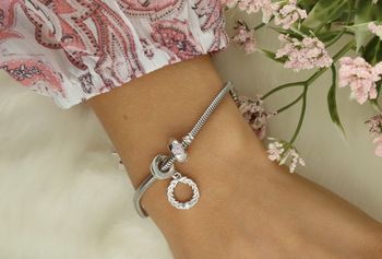 Charms srebrny „Wieniec laurowy” – symbol zwycięstwa i siły  Srebro rodowane Ag 925 z cyrkonią4.jpg