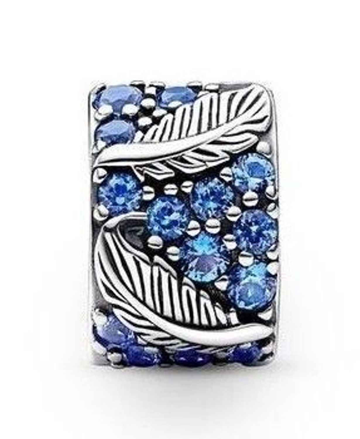 Charms Moments srebrny 925 klips piórko DIA-CHA-IM0910224CH-925. Srebrny klips do bransoletki. Klips charms do bransoletki typu Pandora. Srebrny charms w formie stopera. Klips charms na prezent..jpg