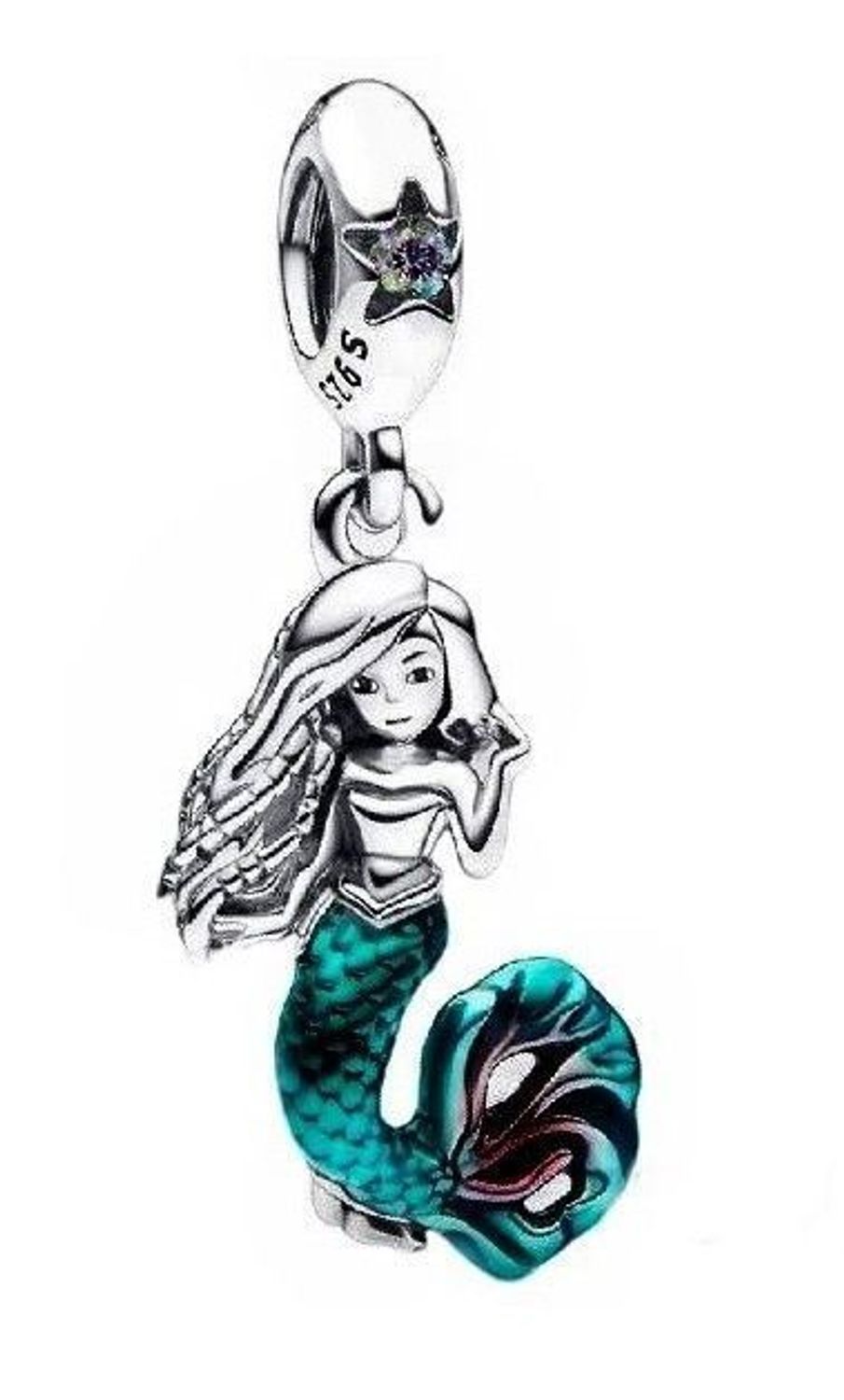 Charms Moments srebrny 925 Mała syrenka DIA-CHA-IM2760224CH-925.  Srebrna zawieszka do bransoletki modułowej. Srebrna zawieszka charms moments. Charms do Pandory idealny na prezent..jpg