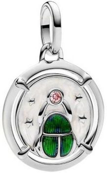 Charms srebrny 925 Skarabeusz z cyrkonią i emalią – biżuteria modułowa...jpg