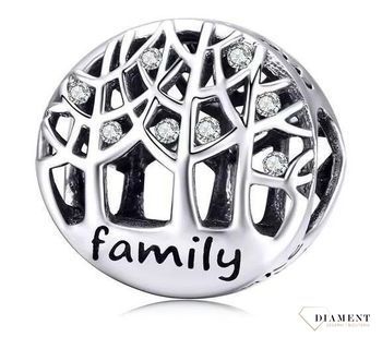 Charms Moments 'Napis Family z drzewami' DIA-CHA-NEW124RH-925.jpg