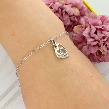 Srebrna rodowana zawieszka charms z karabińczykiem — podwójne serce 925 fashion.jpg