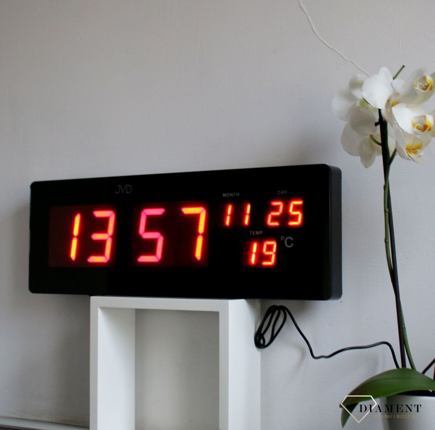 Zegar ścienny z wyświetlaczem LED datownik JVD DH2.2.jpg