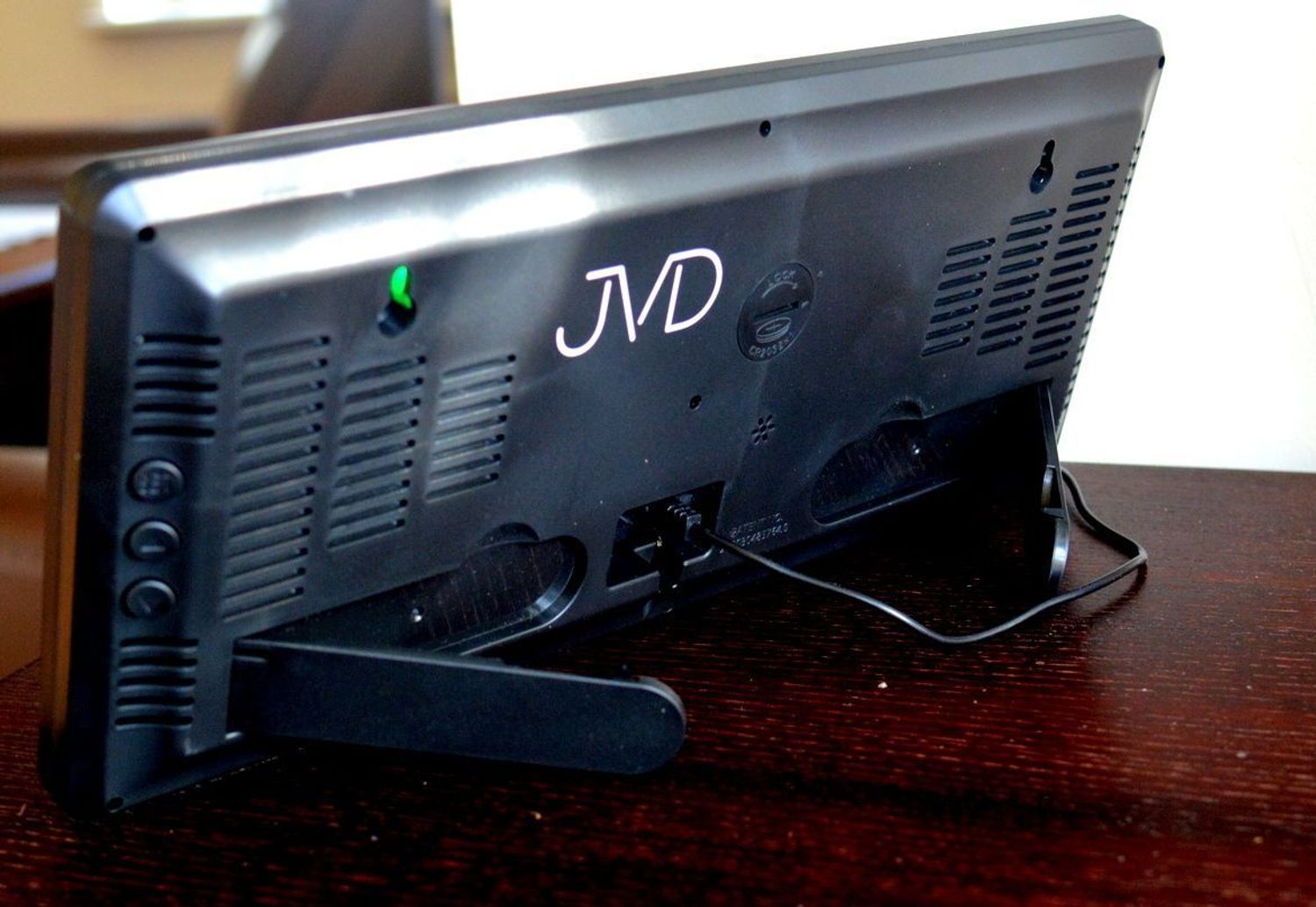 Zegar cyfrowy LCD JVD termometrem i higrometrem Zielone cyfry DH308.2f.jpg