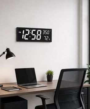 Duży Zegar cyfrowy z pilotem, termometrem i higrometrem JVD DH309.1 CYFROWY.jpg