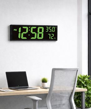 Duży zegar cyfrowy LED JVD DH309.3 z pilotem, termometrem i higrometrem..jpg