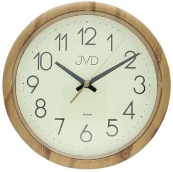 Zegar ścienny H608.2 JVD z cichym mechanizmem - imitacja drewna.jpg