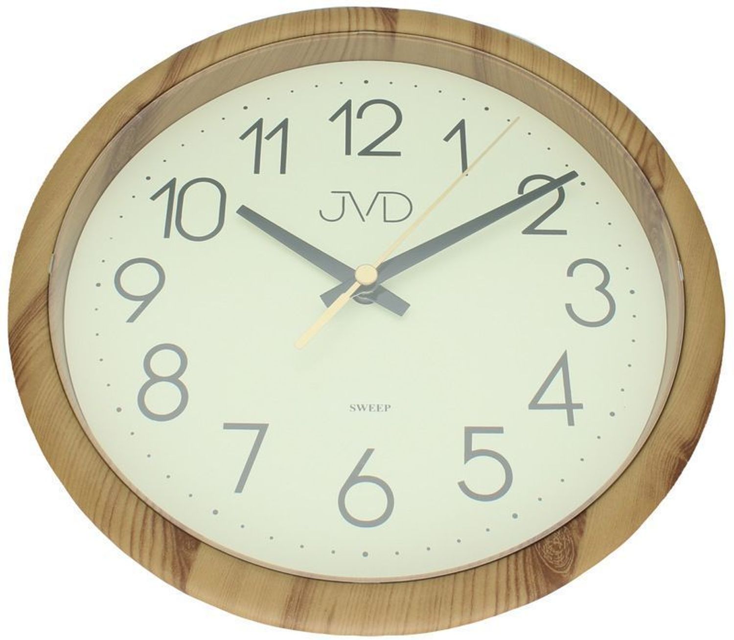 Zegar ścienny H608.2 JVD z cichym mechanizmem - imitacja drewna JVD.jpg