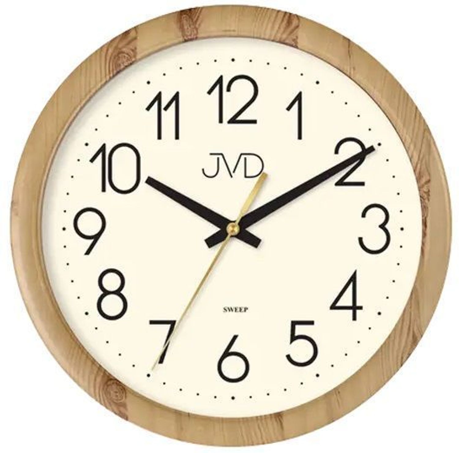 Zegar ścienny H608.2 JVD z cichym mechanizmem - imitacja drewna JVD.jpg
