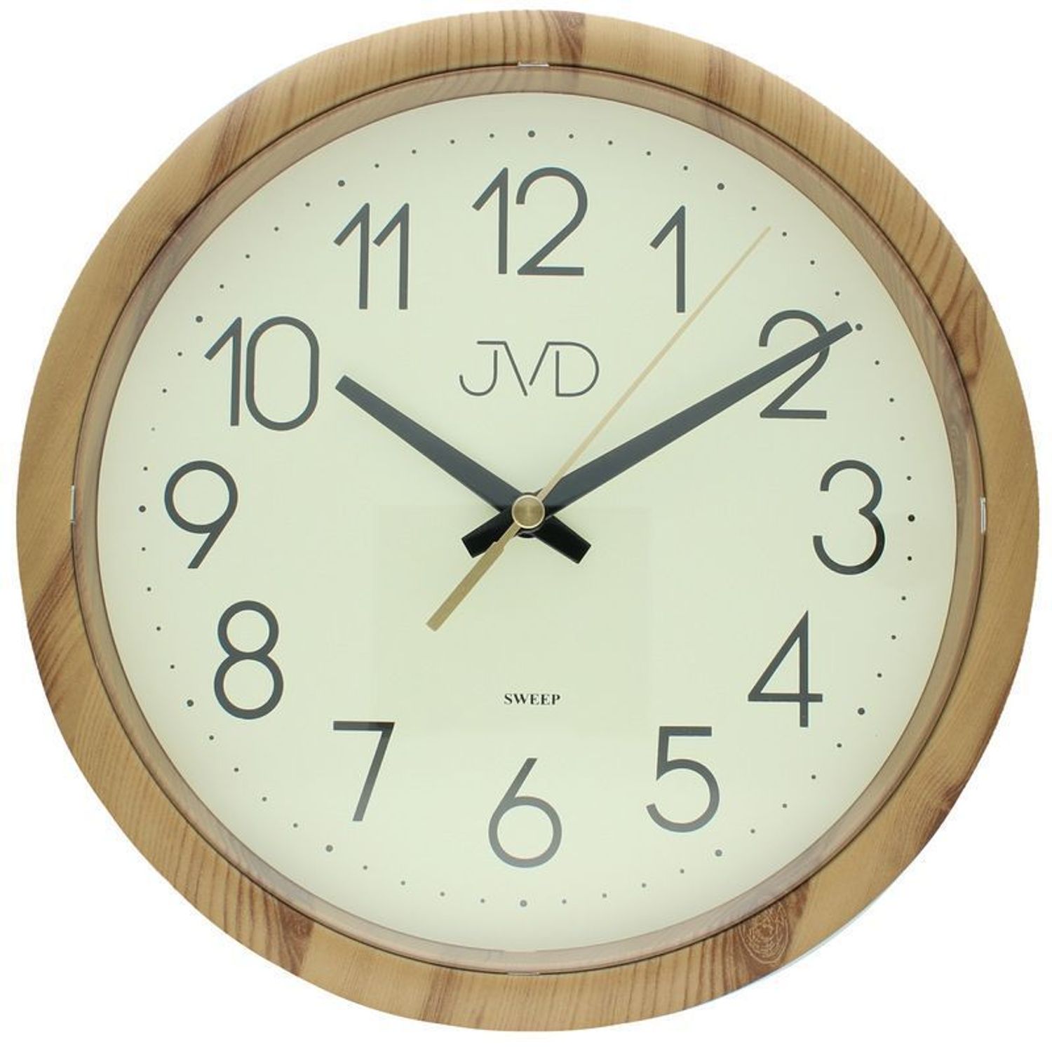 Zegar ścienny H608.2 JVD z cichym mechanizmem - imitacja drewna JVD.jpg