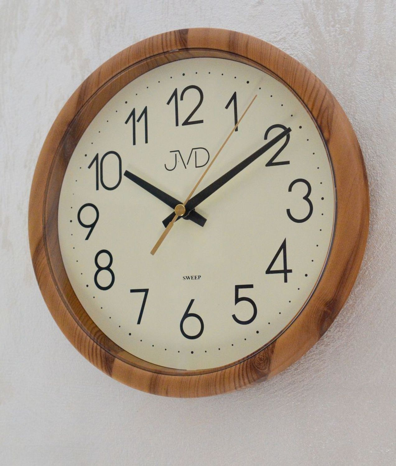 Zegar ścienny H608.2 JVD z cichym mechanizmem - imitacja drewna JVD.jpg