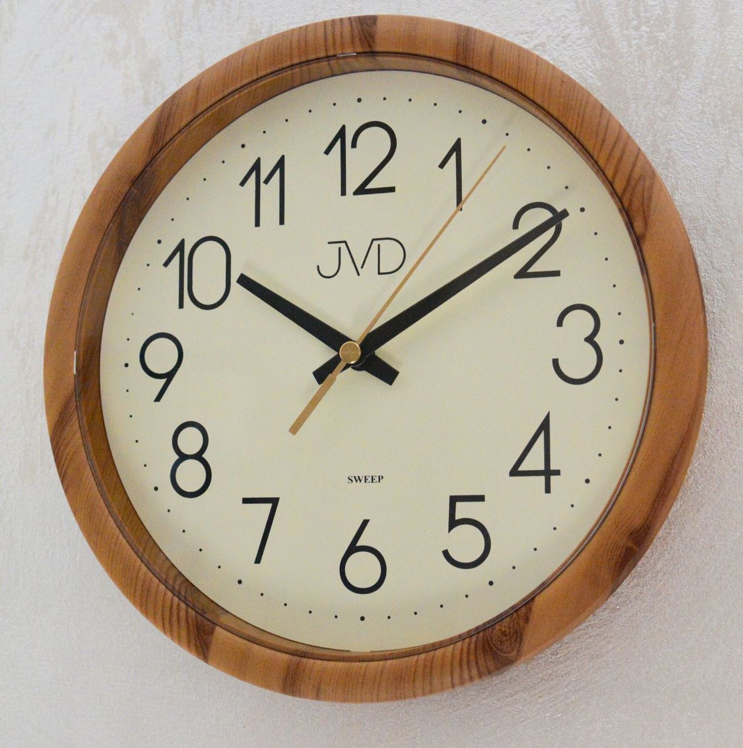 Zegar ścienny H608.2 JVD z cichym mechanizmem - imitacja drewna JVD.jpg
