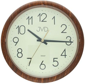 Zegar ścienny JVD H608.3 z cichym mechanizmem - imitacja drewna ..jpg