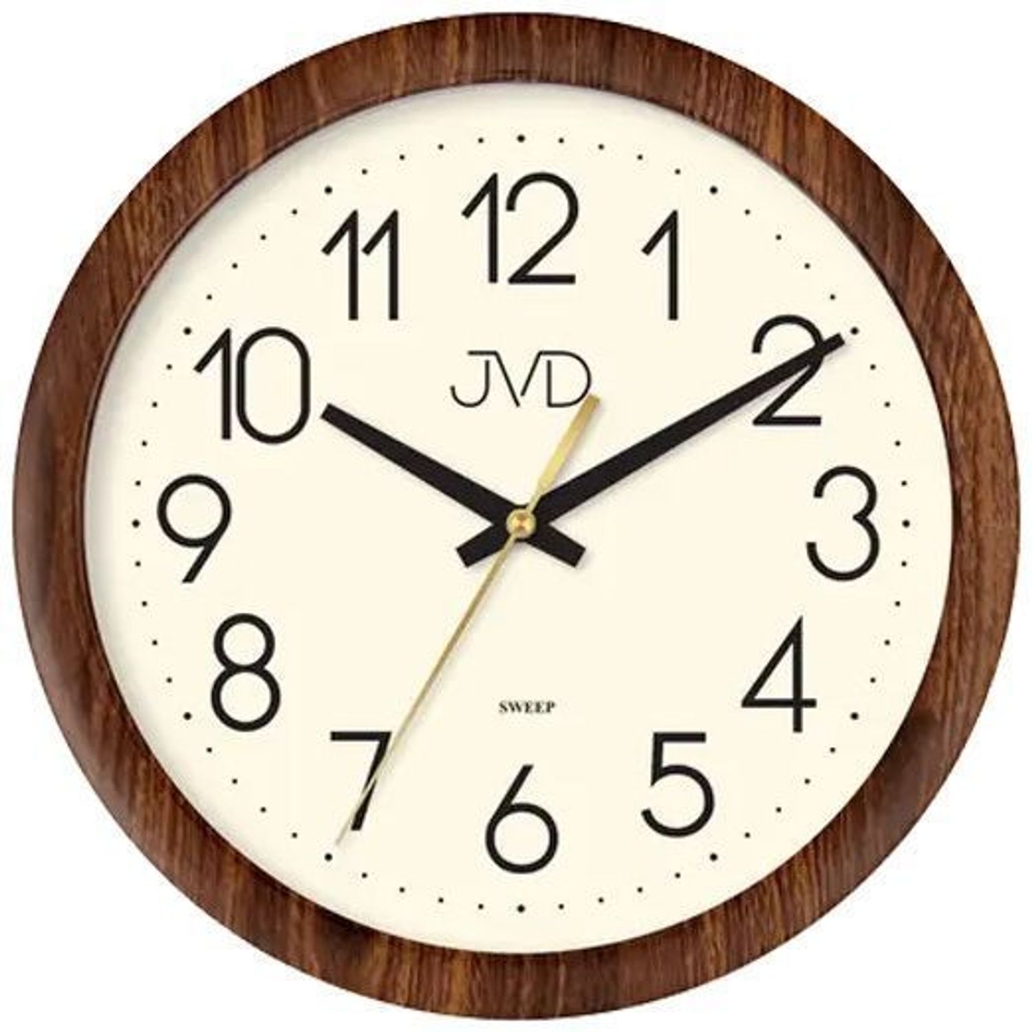 Zegar ścienny JVD H608.3 z cichym mechanizmem - imitacja drewna JVD.jpg