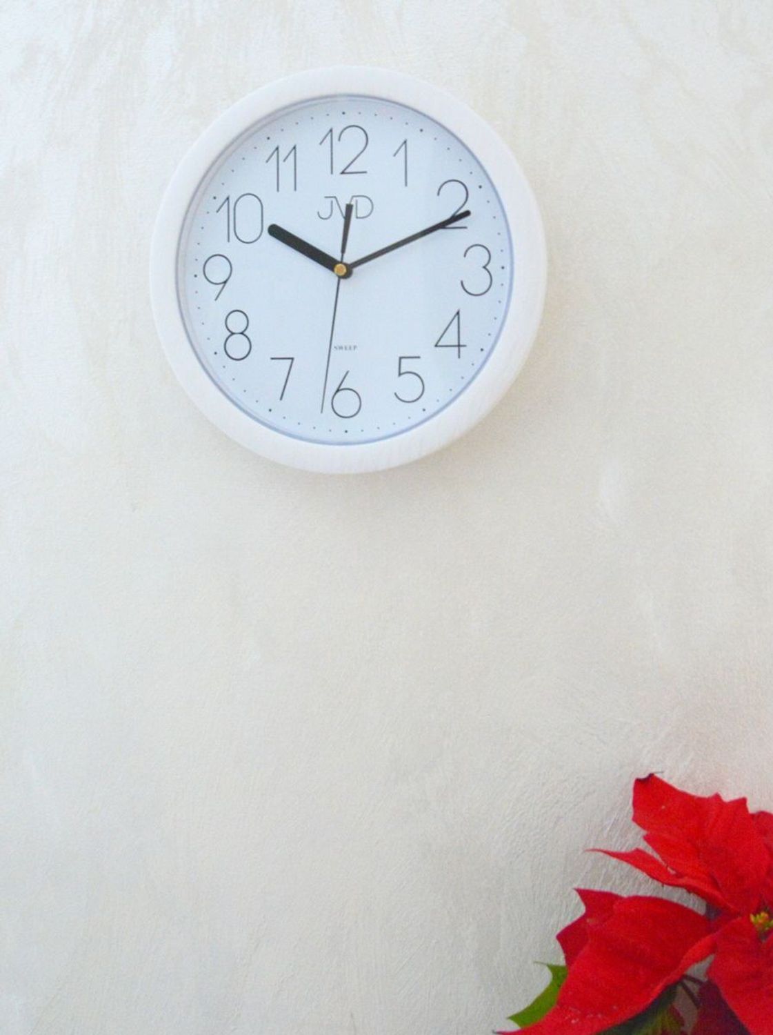 Zegar ścienny biały JVD 25 cm H612.21.jpg