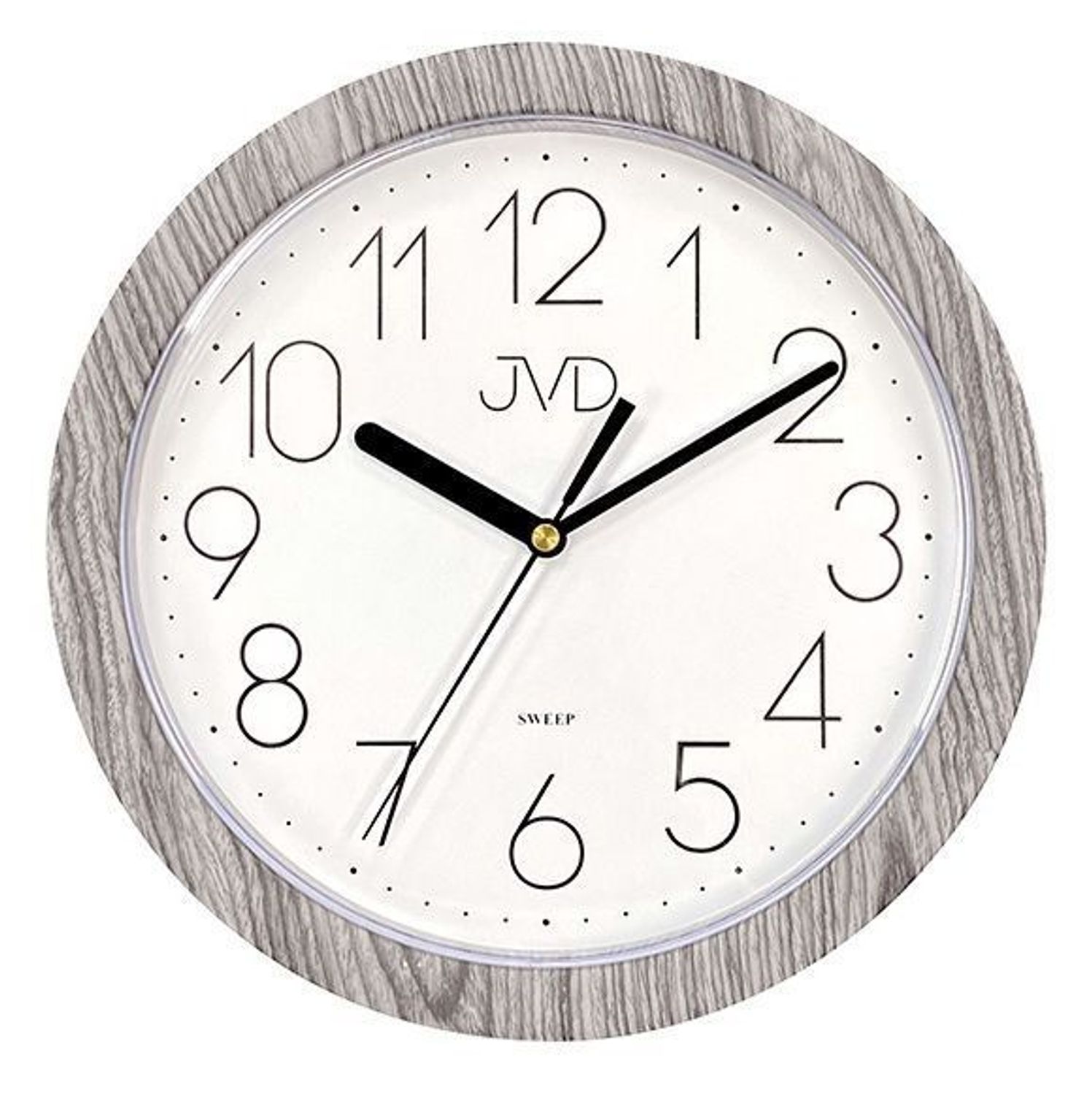 Zegar ścienny szary JVD 25 cm H612.22 ✓Zegary ścienne białe ✓Zegar ścienny do kuchni ✓Nowoczesne zegary✓.jpg