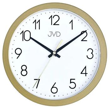 Zegar ścienny JVD HA229.1 – imitacja jasnego drewna, 20 cm, cichy mechanizm, podświetlenie, czujnik światła (2).jpg