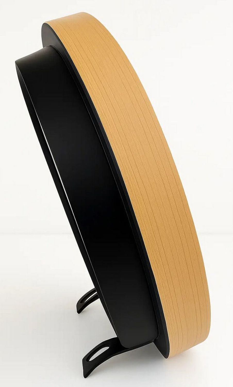 Zegar ścienny JVD HA229.1 – imitacja jasnego drewna, 20 cm, cichy mechanizm, podświetlenie, czujnik światła (2).jpg