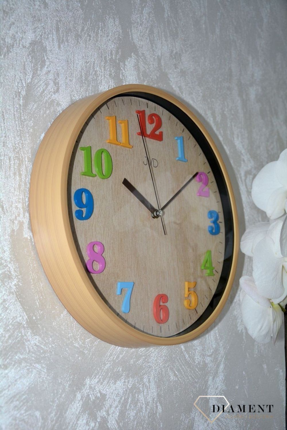 Zegar ścienny dla dziecka kolorowy JVD HA49.1.jpg