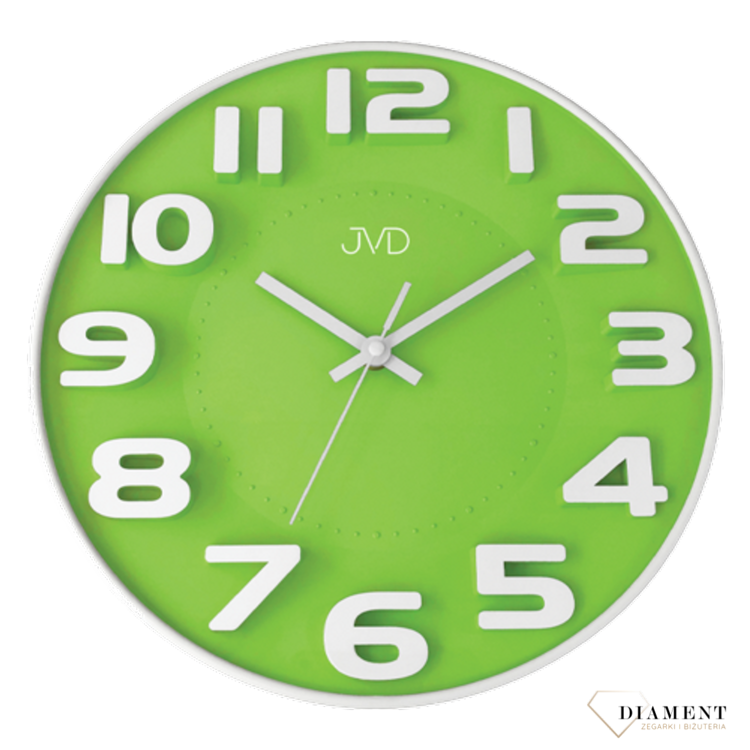 Zegar JVD ścienny zielony HA5848.1Zegar na ścianę do pokoju zieleń ✓Zegary ścienne ✓Zegar ścienny do salonu do zegary do kuchni zegar dla dziecka✓ klasyczne zegary ✓ Autoryzowany sklep ✓ Kurier Gratis 24h.png