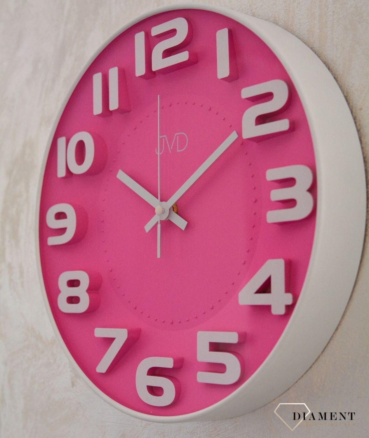 Zegar ścienny różowy dla dziewczynki JVD HA5848.3 Zegar na ścianę do pokoju róż ✓Zegary ścienne ✓Zegar ścienny do salonu do zegary do kuchni zegar dla dziecka✓ klasyczne zegary ✓ Autoryzowany sklep ✓ Kurier Gratis 24h.png