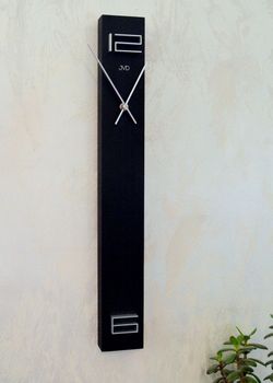 Zegar ścienny czarny JVD słupek Prosty styl HC25.5. Zegar ścienny 3D JVD HC25.5. Elegancki zegar na korytarz (4).JPG