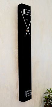 Zegar ścienny czarny JVD słupek Prosty styl HC25.5. Zegar ścienny 3D JVD HC25.5. Elegancki zegar na korytarz (7).JPG