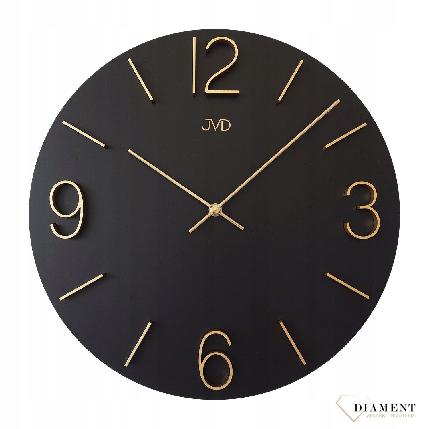 Zegar ścienny 3D JVD HC35.1 wyposażony jest w kwarcowy mechanizm, zasilany za pomocą baterii. Posiada bardzo wysoką dokładność mierzenia czasu +- 10 sekund w przeciągu 30 dni..jpg