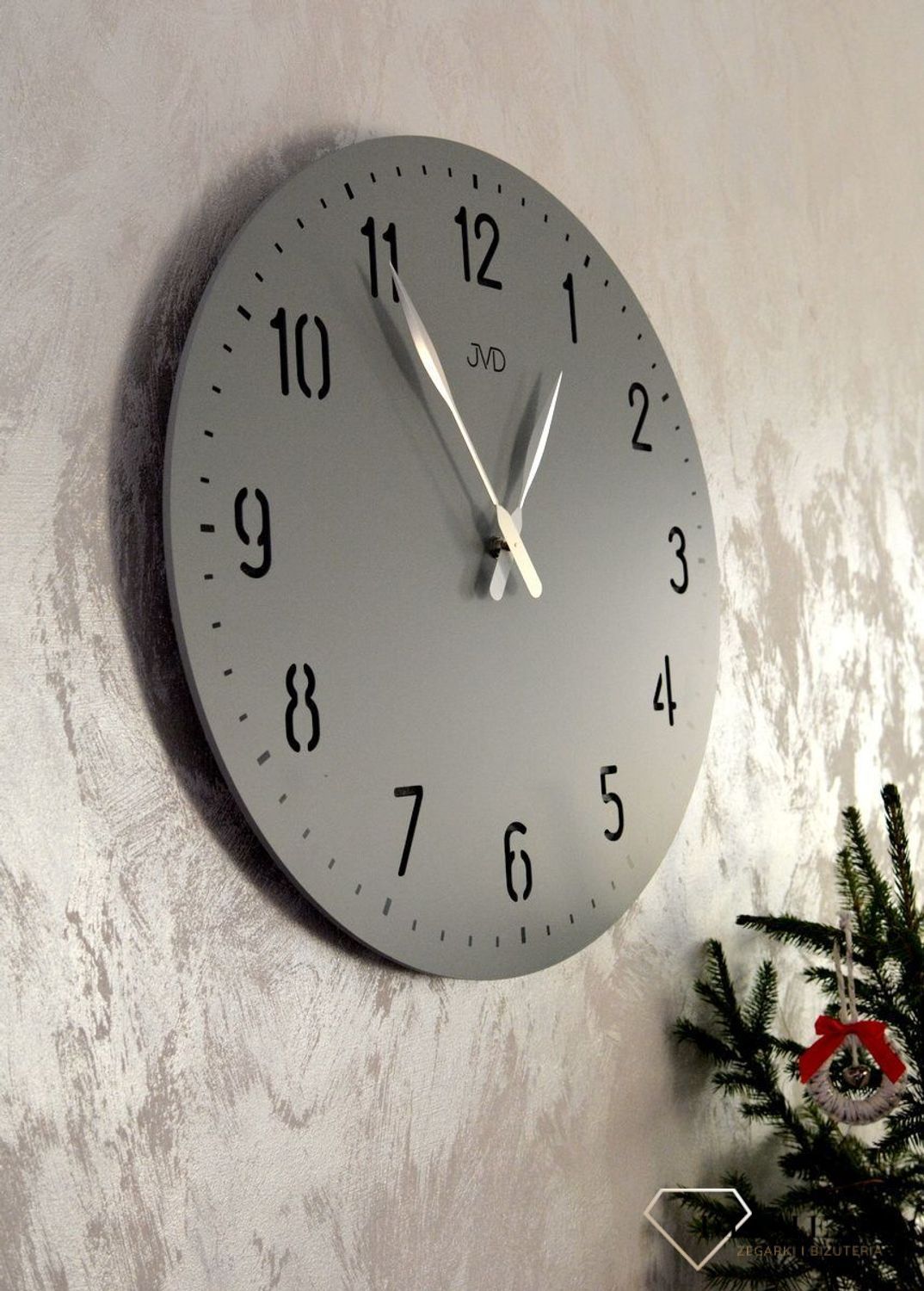 Zegar na ścianę do salonu duży 50 cm Szary HC39.3.jpg