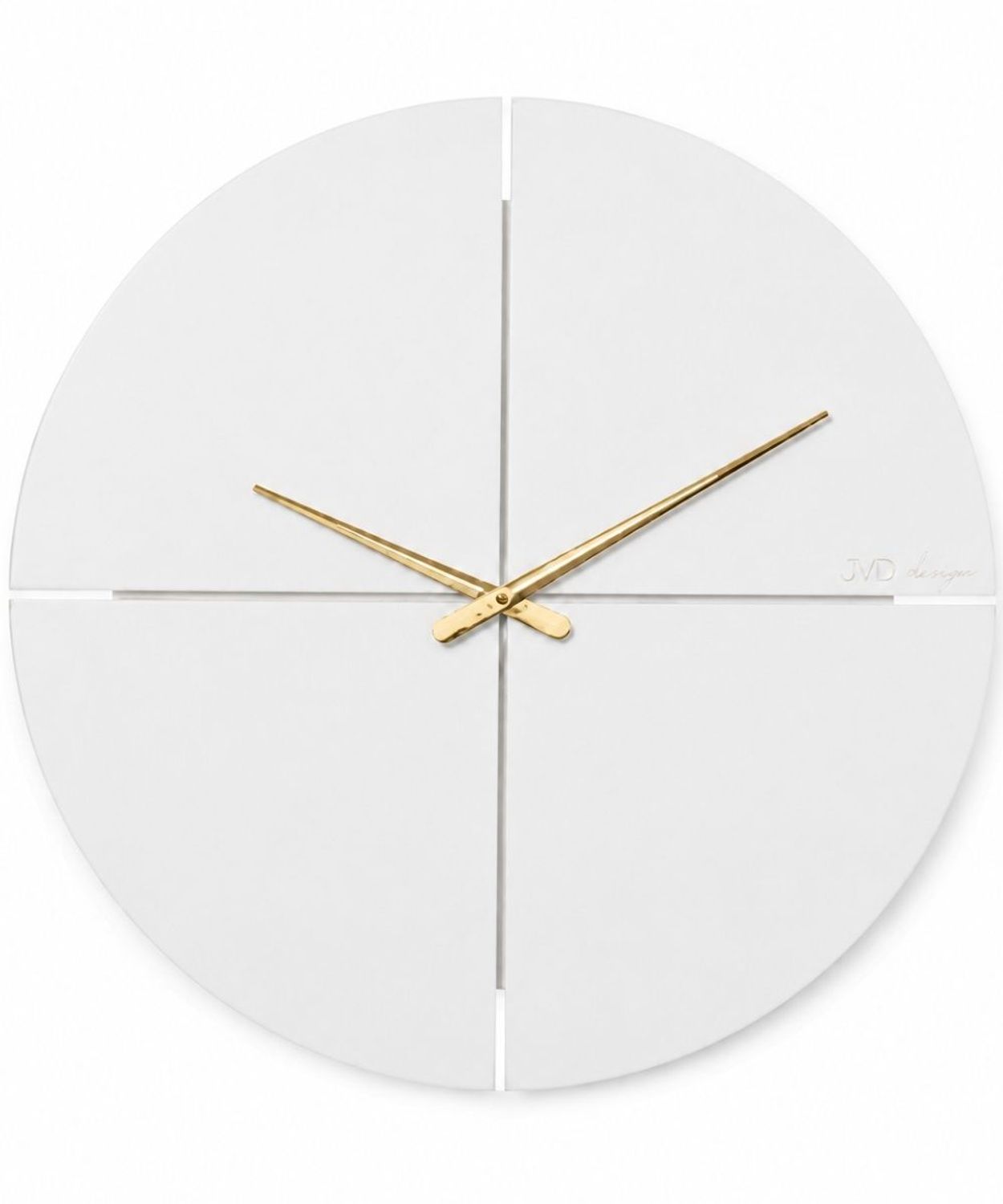 Zegar ścienny JVD HC40.2 biały drewniany 60 cm duży do salonu nowoczesny fashion white.jpg