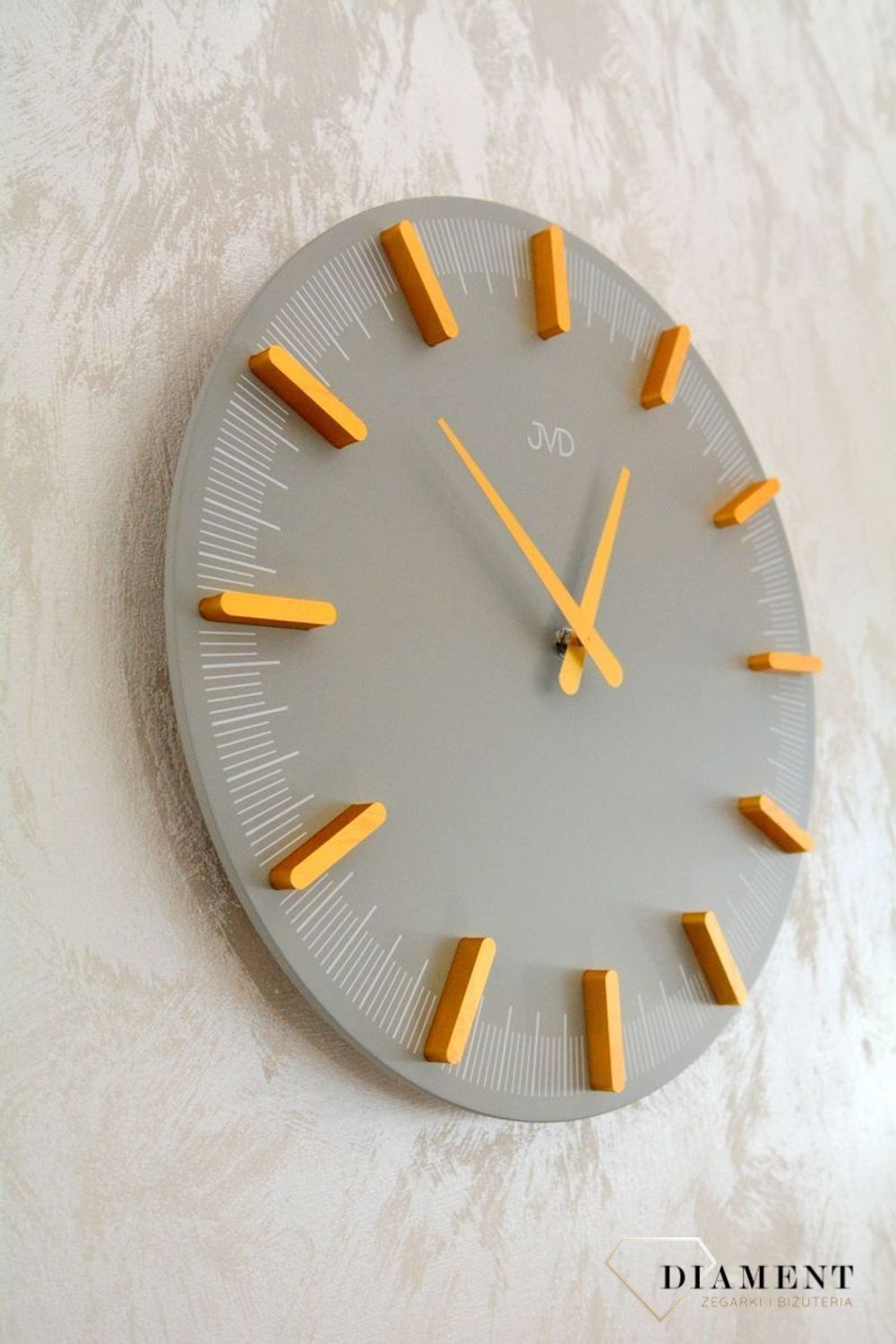 Zegar ścienny JVD szary nowoczesny design HC401.2. Zegar ścienny nowoczesny. Zegar do nowoczesnych wnętrz. Zegar ścienny JVD do biura, salonu. Zegar ścienny idealny na prezent. Prezent ślubny.Zegar ścienny JVD szary nowoczesny design HC401.2. Z.jpg