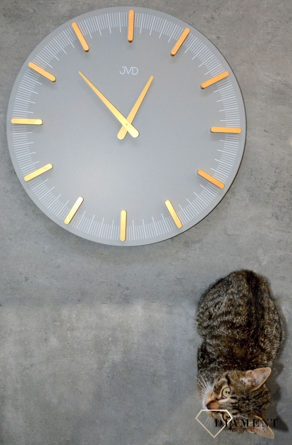 Zegar ścienny JVD szary nowoczesny design HC401.2. Zegar ścienny nowoczesny. Zegar do nowoczesnych wnętrz. Zegar ścienny JVD do biura, salonu. Zegar ścienny idealny na prezent. Prezent ślubny.Zegar ścienny JVD szary nowoczesny design HC401.2. Z.jpg