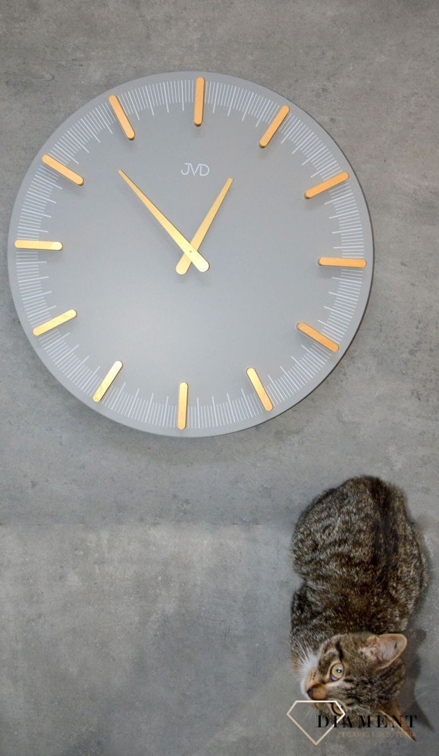 Zegar ścienny JVD szary nowoczesny design HC401.2. Zegar ścienny nowoczesny. Zegar do nowoczesnych wnętrz. Zegar ścienny JVD do biura, salonu. Zegar ścienny idealny na prezent. Prezent ślubny.Zegar ścienny JVD szary nowoczesny design HC401.2. Z.jpg