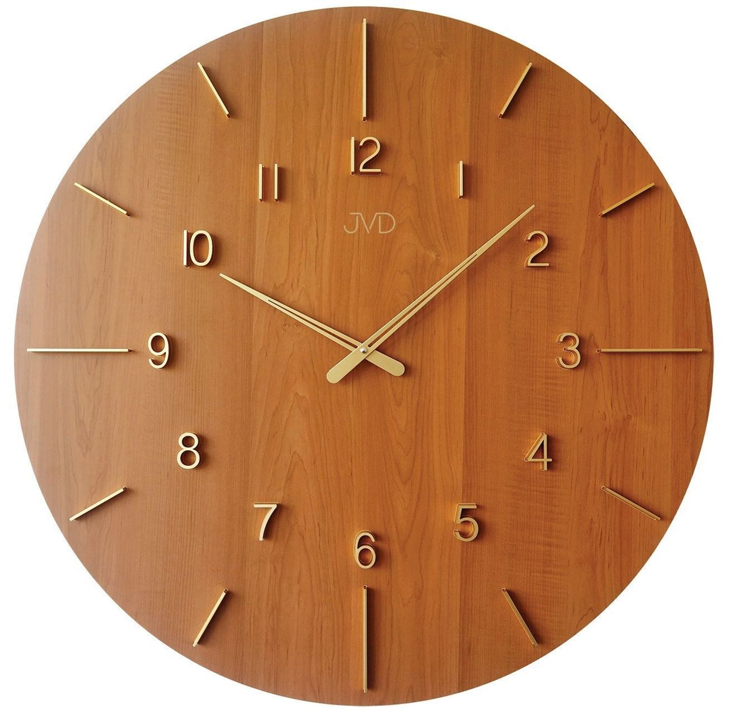 Zegar ścienny duży drewniany 70 cm HC701.1 jasny brąz.jpg