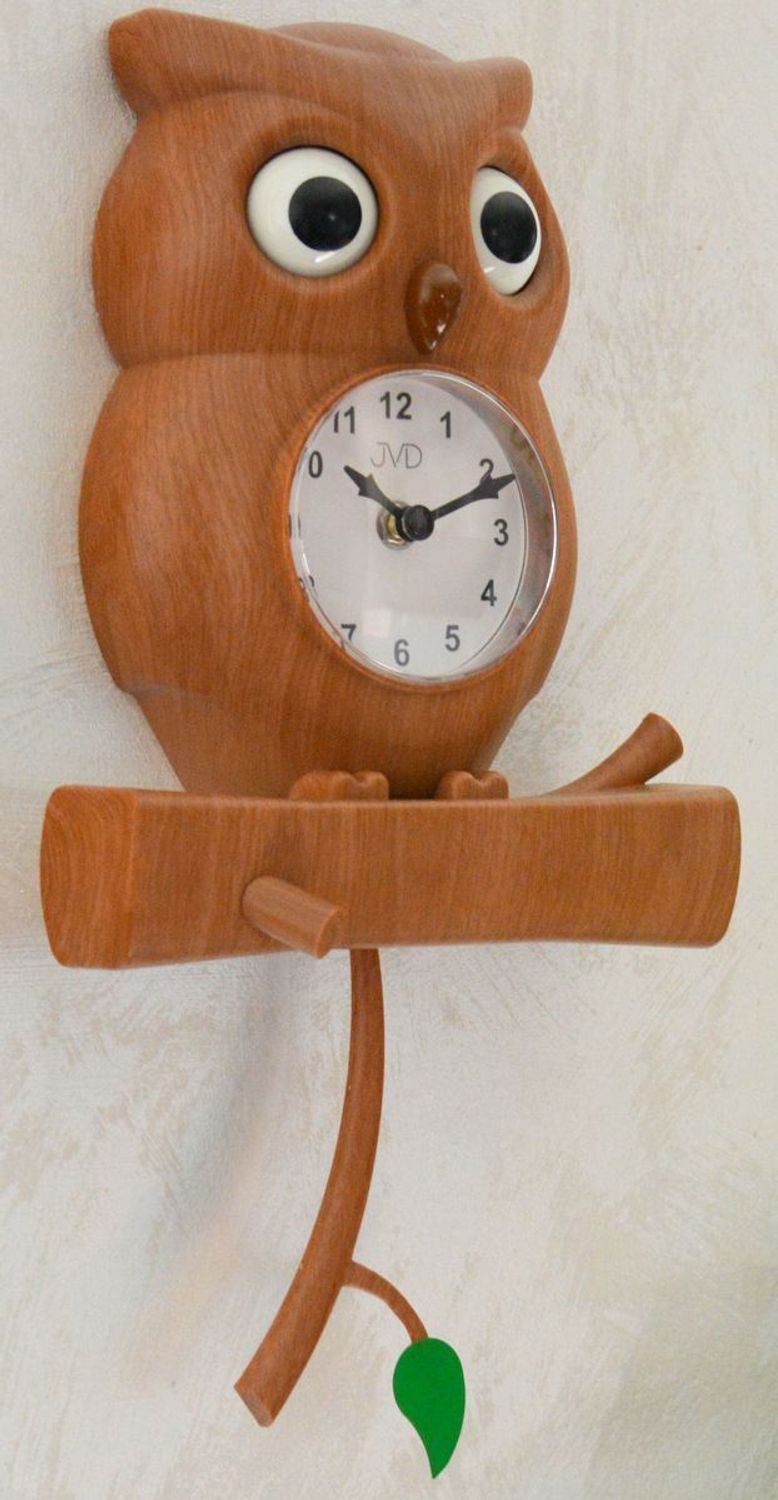 Zegar ścienny dziecięcy JVD sowa z wahadłem HE21.5.jpg