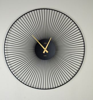 Zegar ścienny JVD HJ10 czarny, metalowy✓Zegary ścienne DUŻY ✓ZEGAR ŚCIENNY 3D✓ Nowoczesny zegar ✓Zegar na ścianę (5).JPG