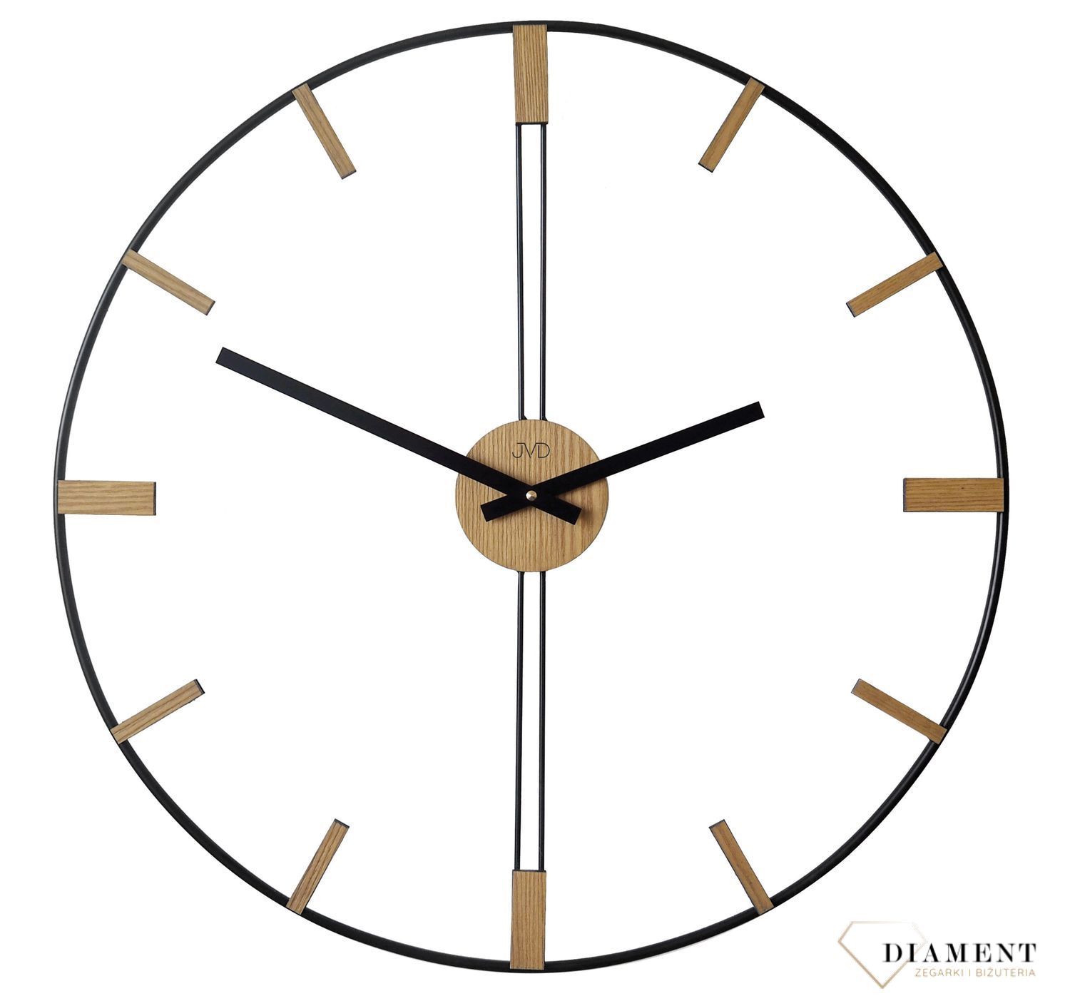Zegar ścienny JVD metalowy nowoczesny 57 cm HJ105. ✓ZEGAR ŚCIENNY 3D✓ Nowoczesny zegar ✓Zegar na ścianę ✓ Zegary i budziki w sklepie✓ Autoryzowany sklep✓ Kurier Gratis 24h.jpg